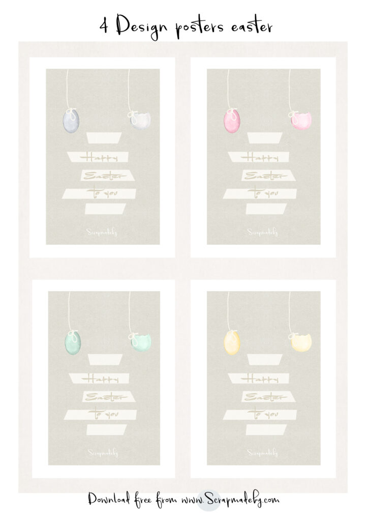 Design poster easter