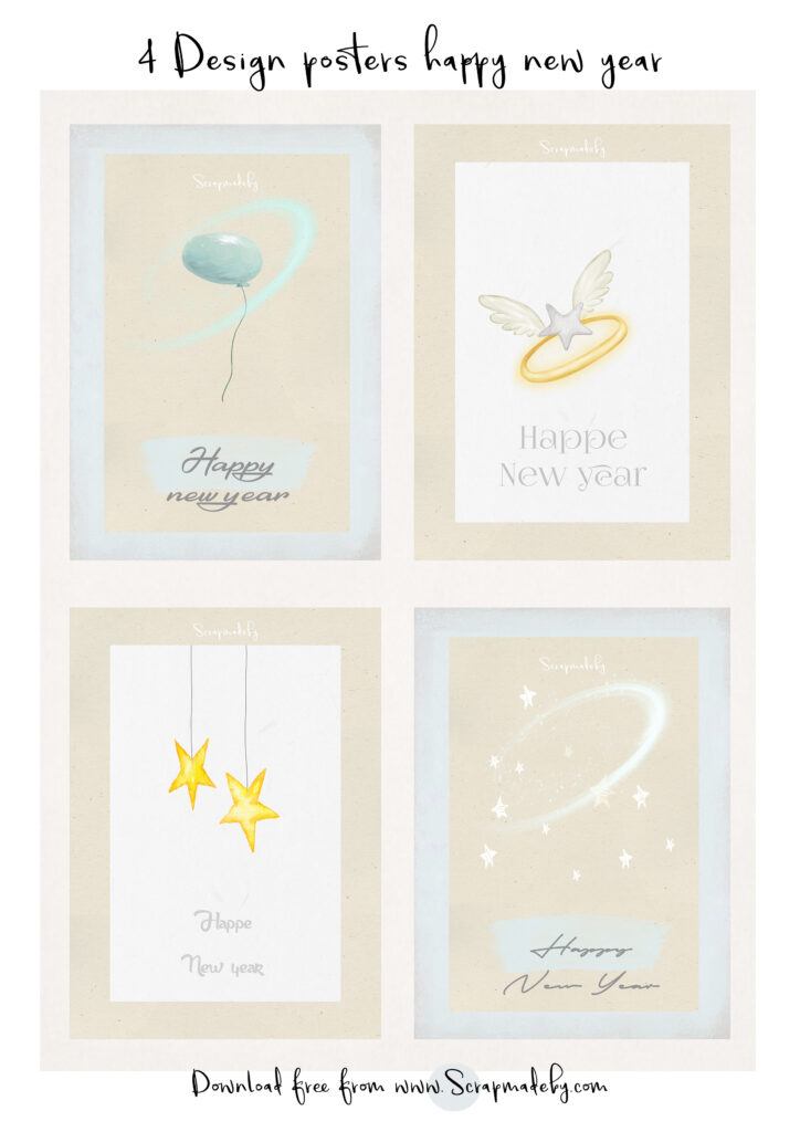 Design poster happy new year