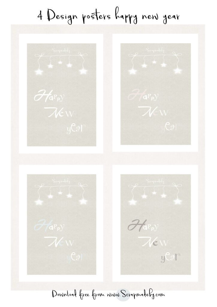 Design poster happy new year