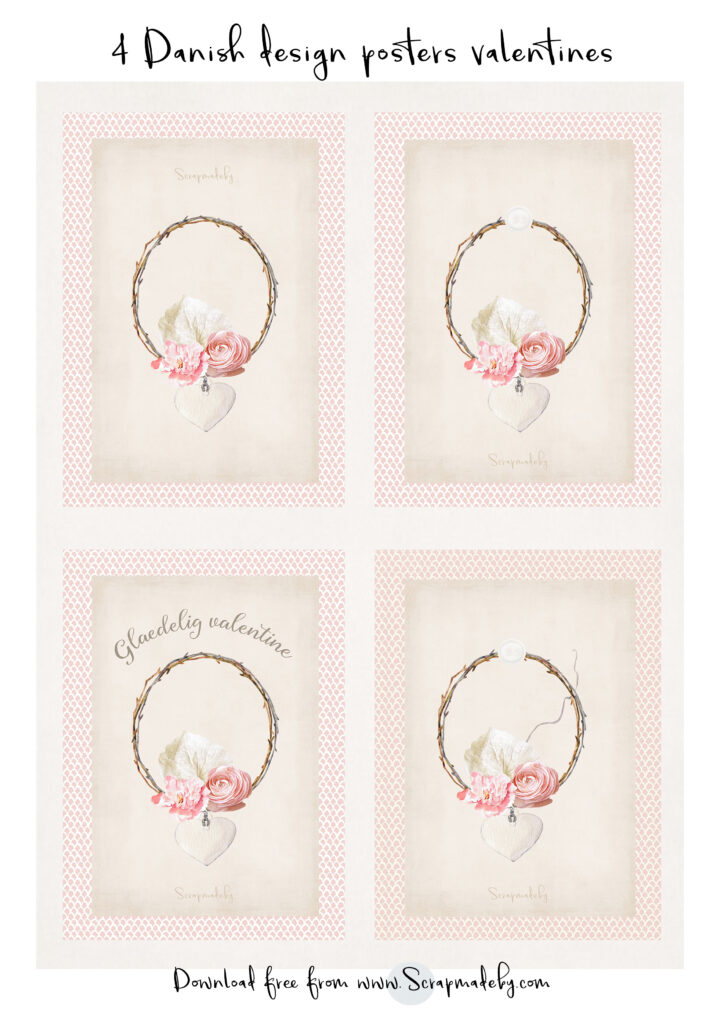Danish poster valentines