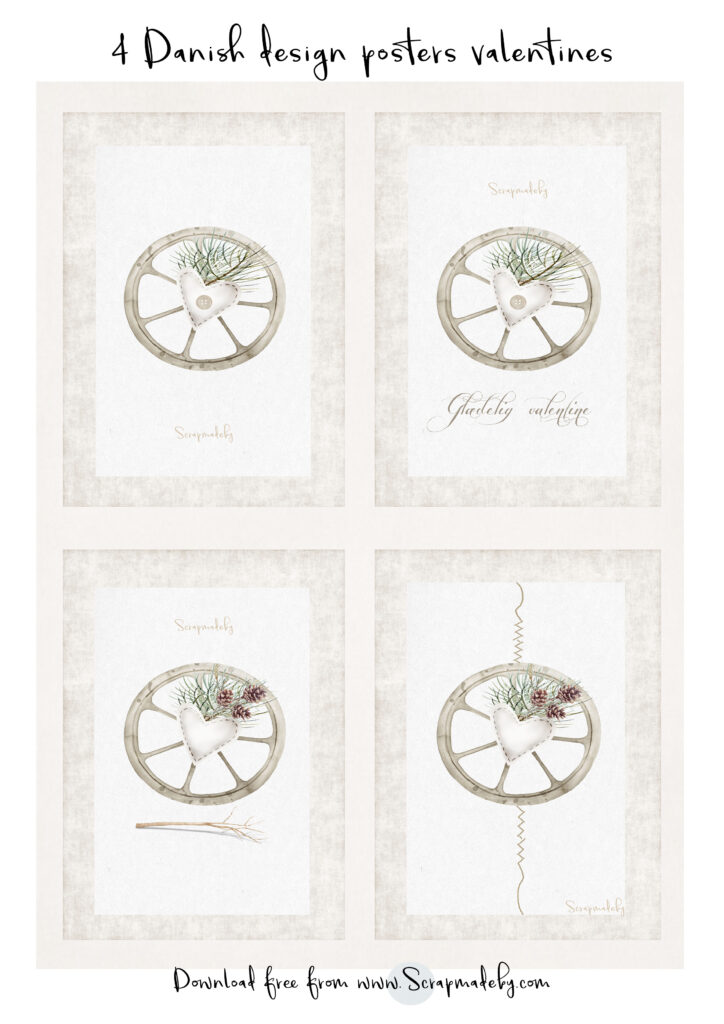 Danish poster valentines
