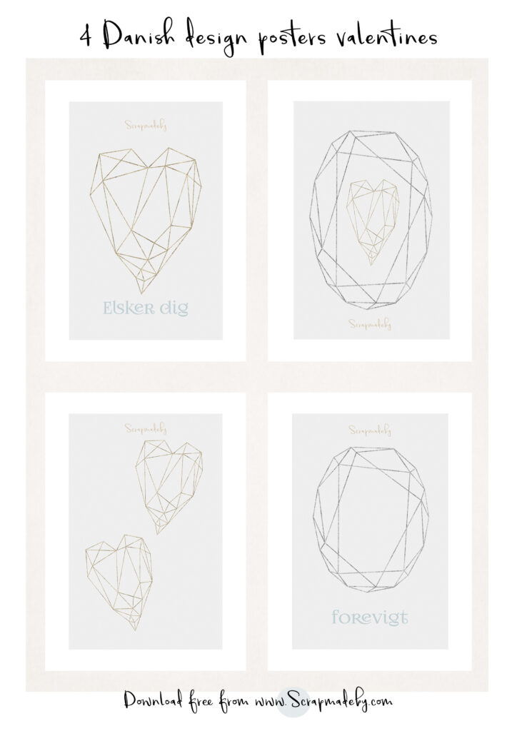 Danish poster valentines