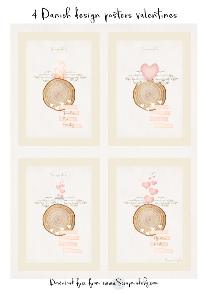 Danish poster valentines