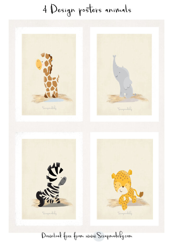 Design poster animal