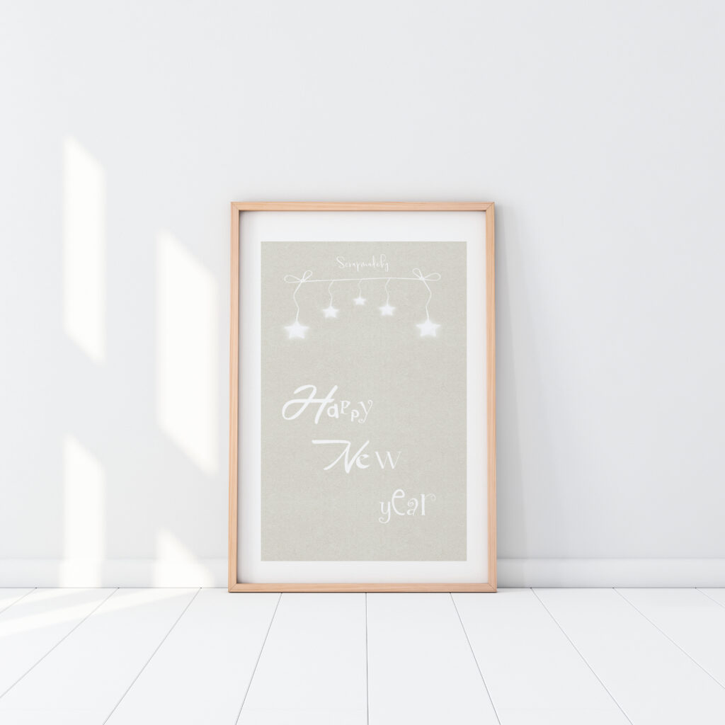 Design poster happy new year