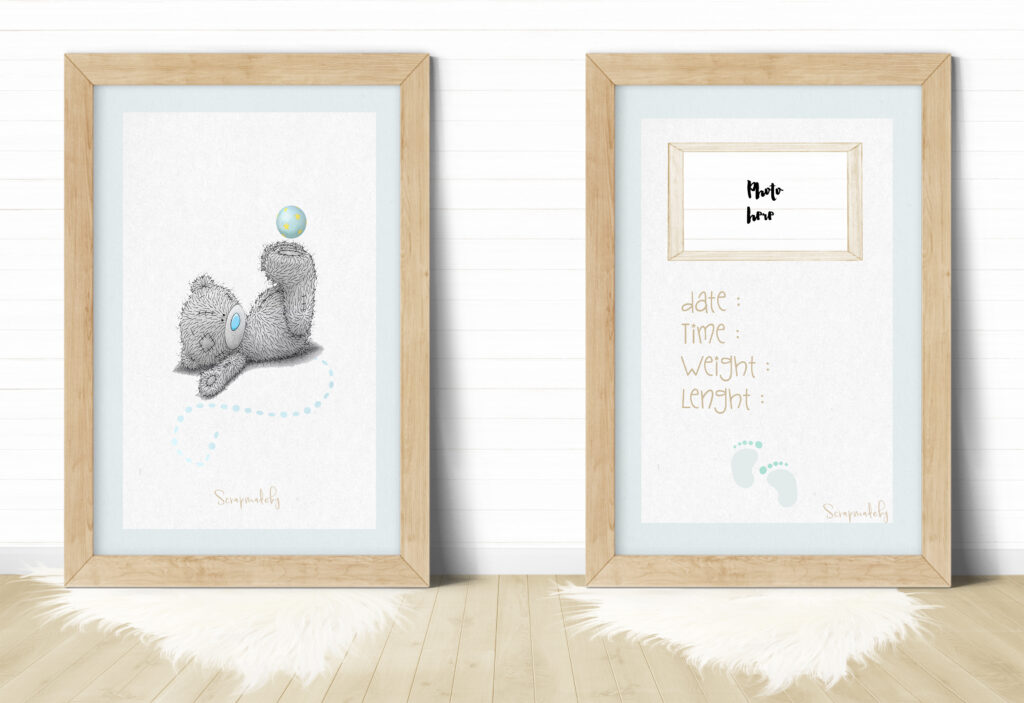 Design poster to baby boys