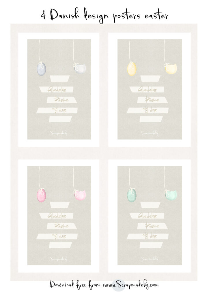 Danish poster easter