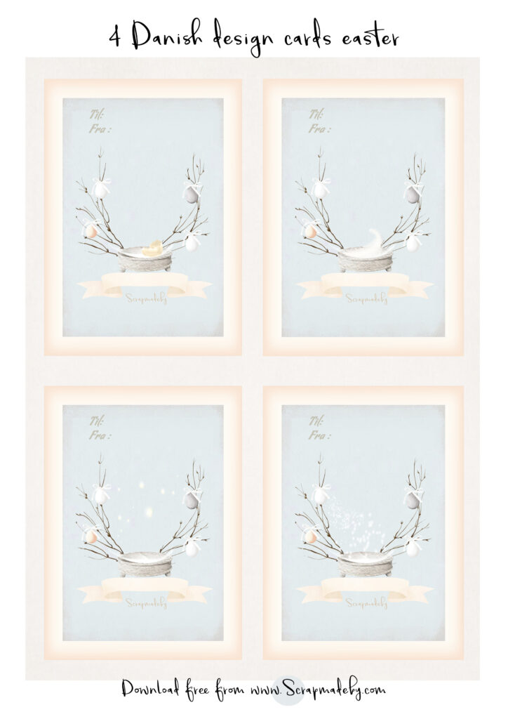 Danish cards easter