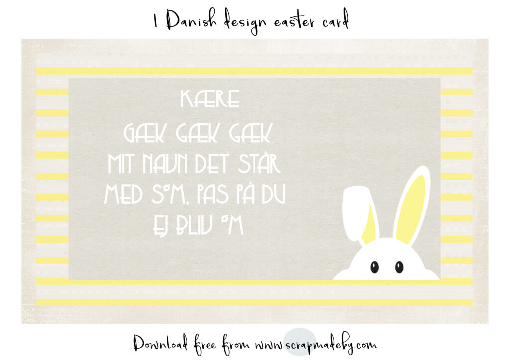 Danish cards easter