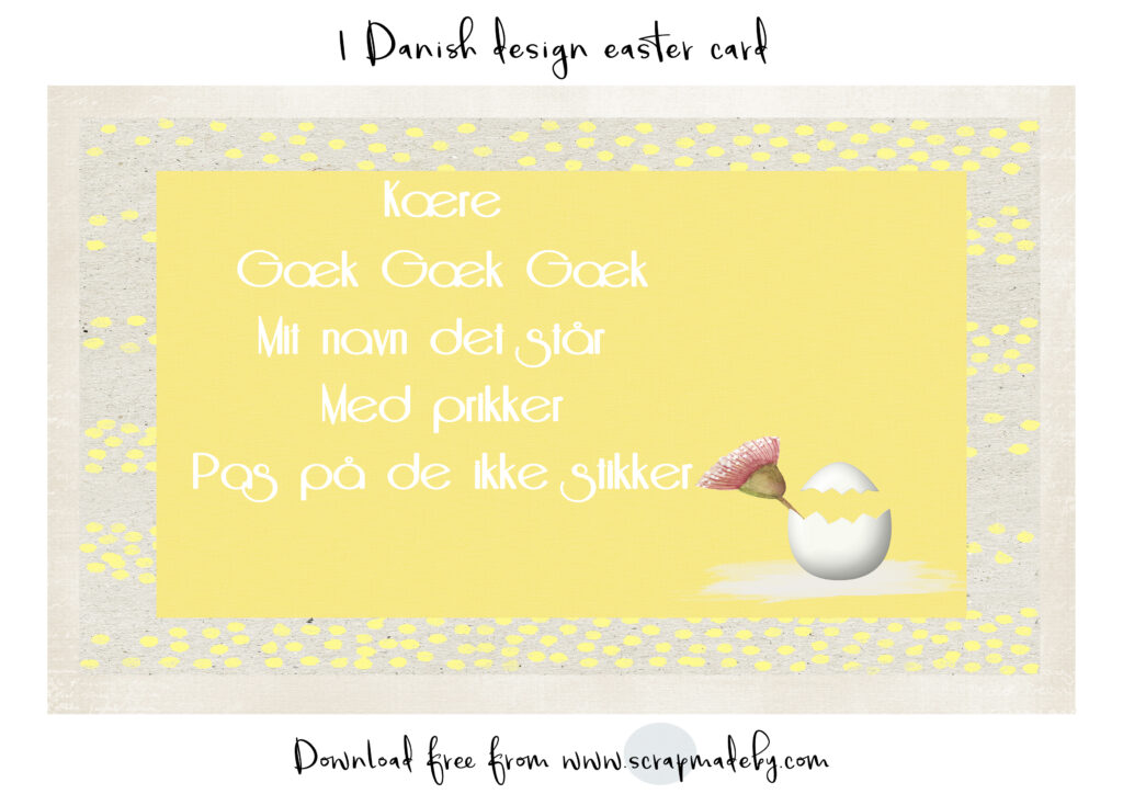 Danish cards easter