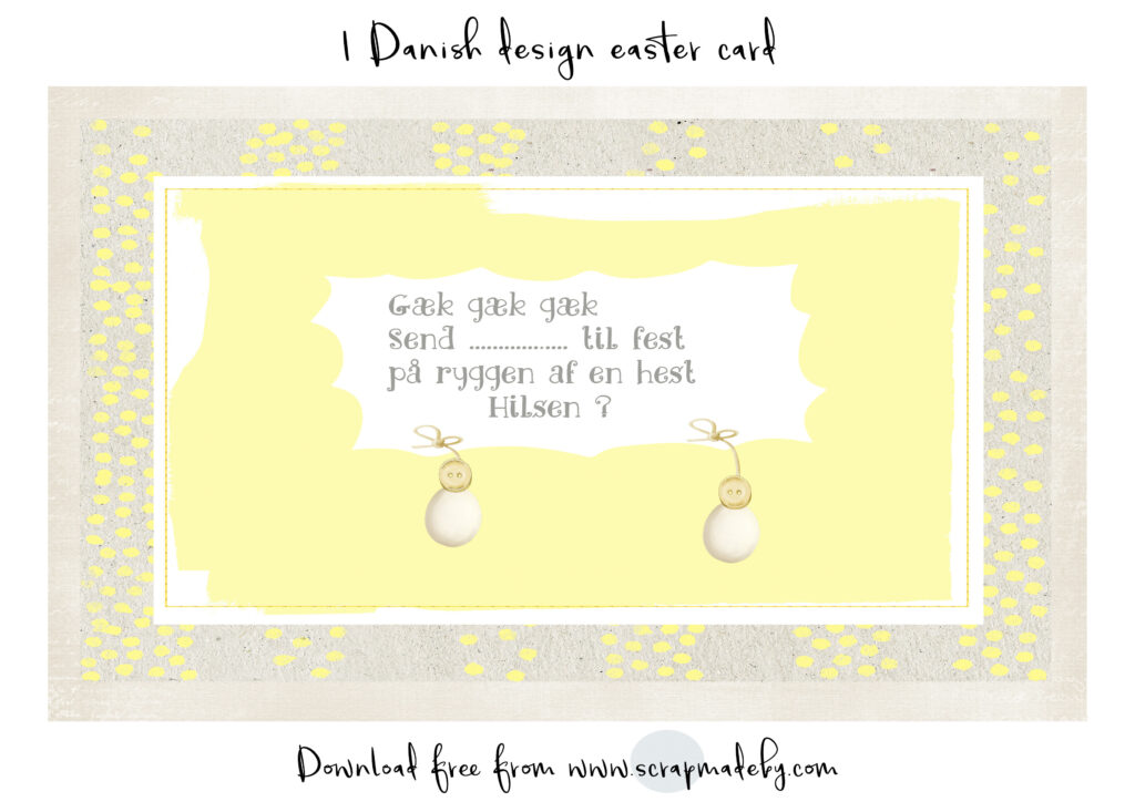 Danish cards easter