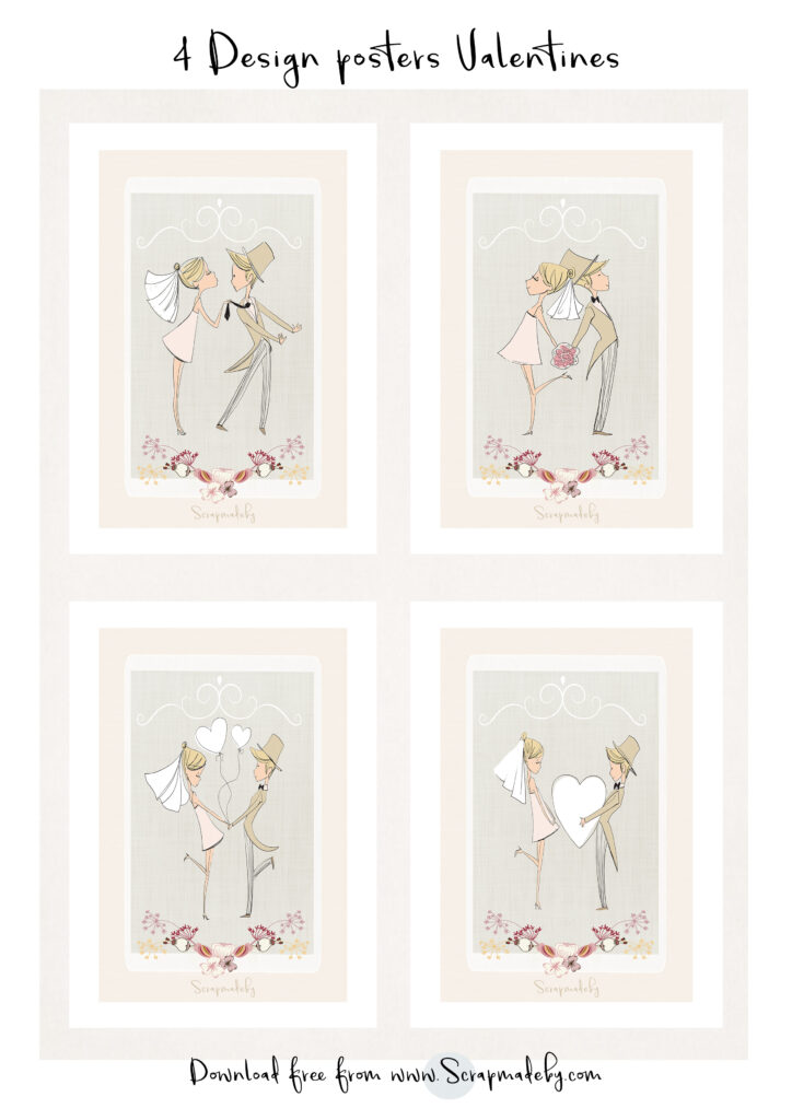 Design poster valentines