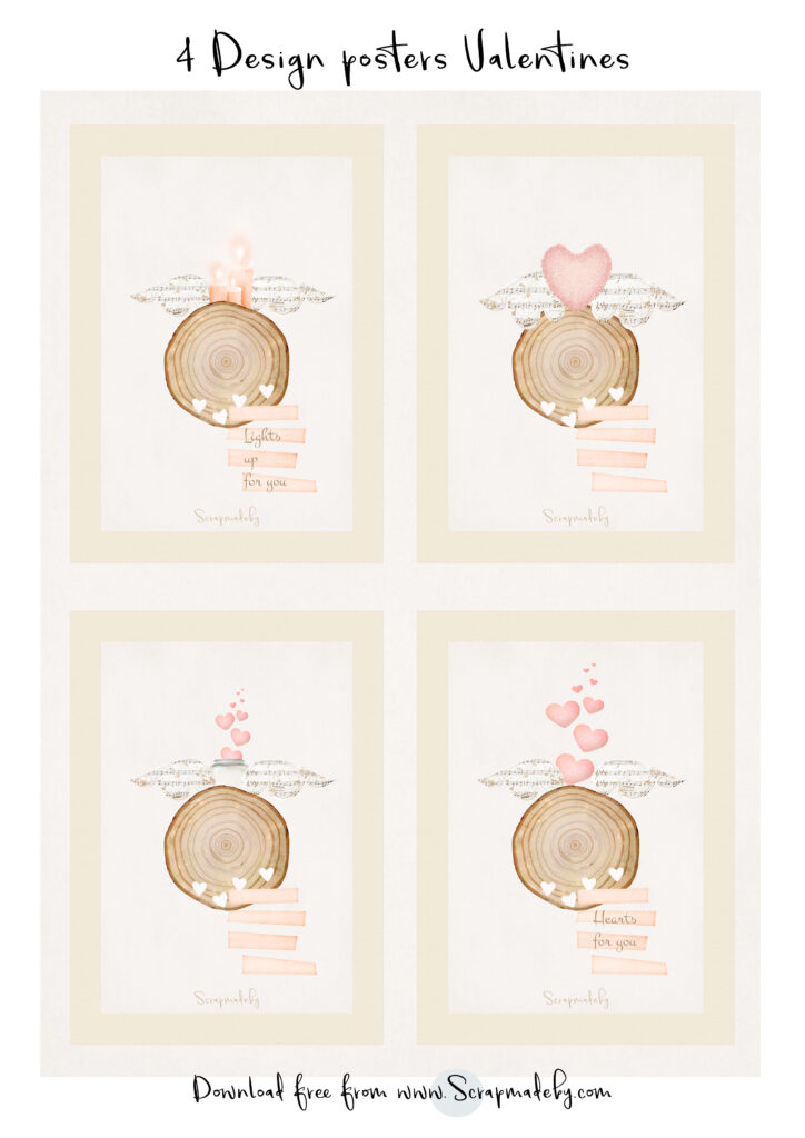 Design poster valentines