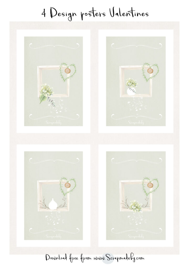 Design poster valentines