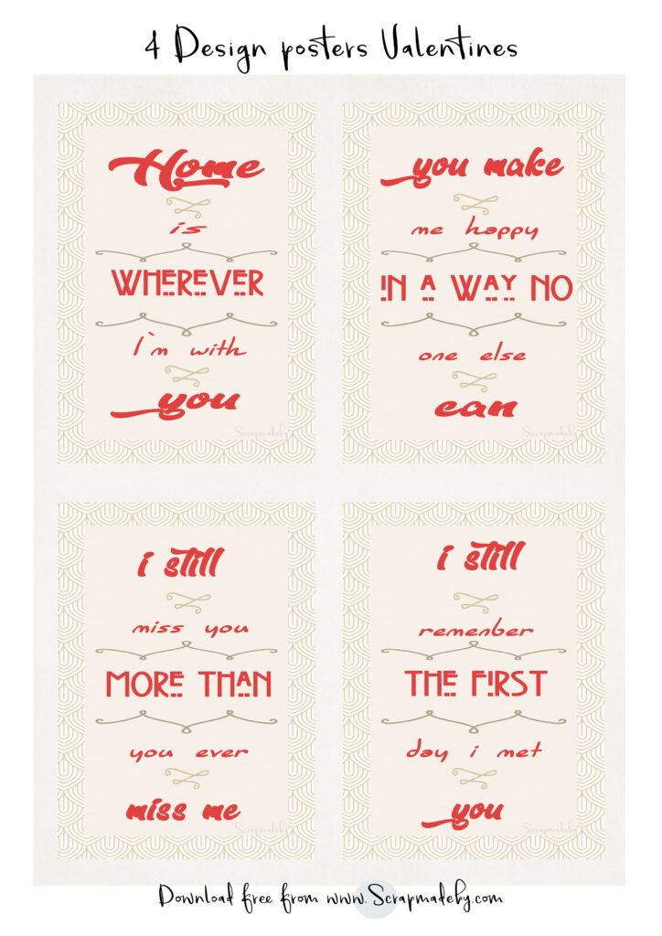 Design poster valentines