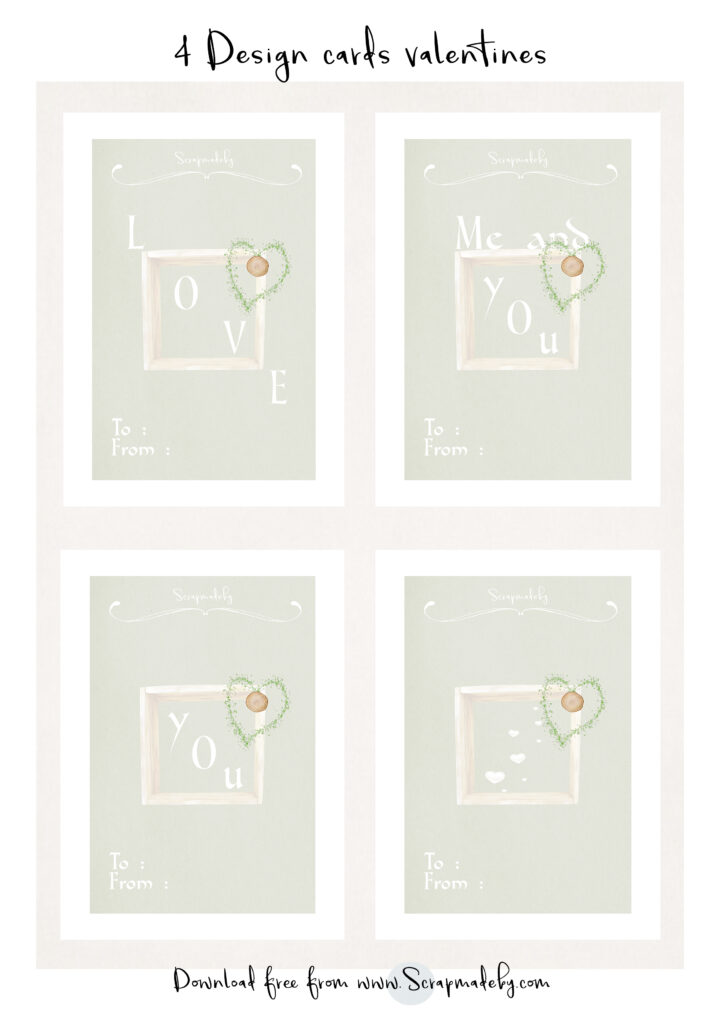 Design cards valentines