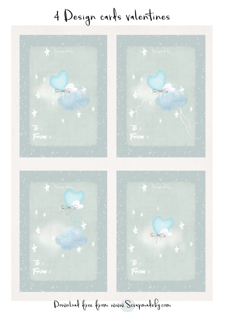 Design cards valentines