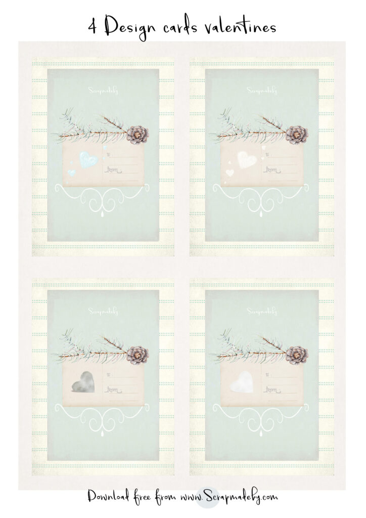 Design cards valentines