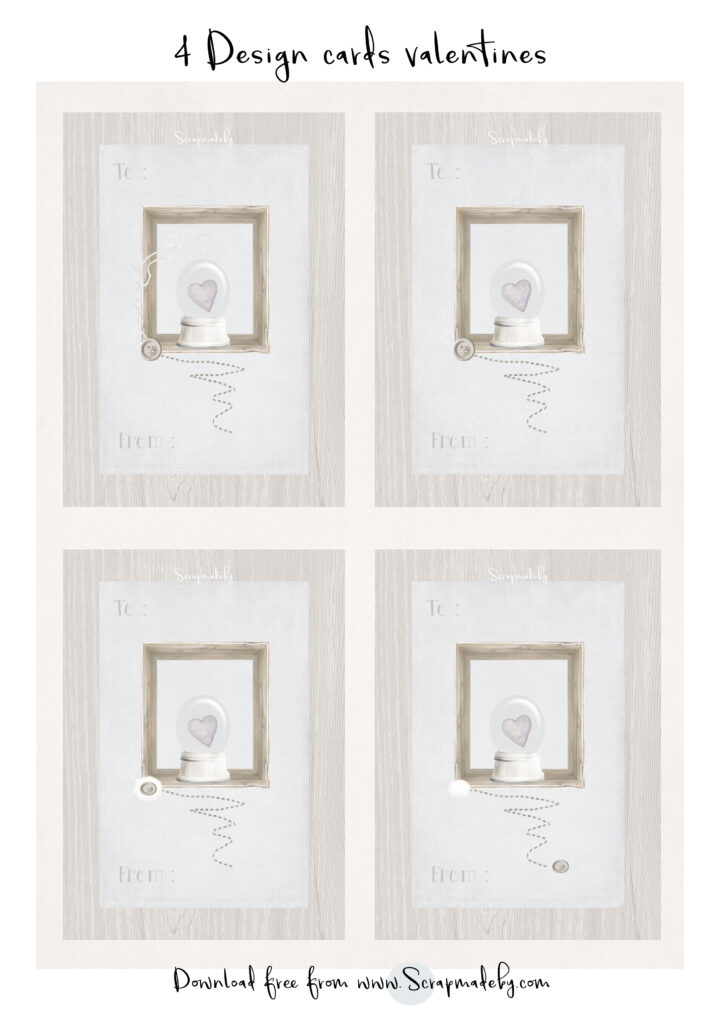 Design cards valentines