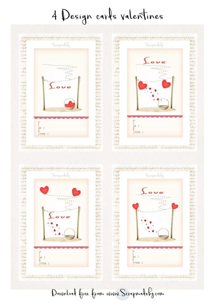 Design cards valentines