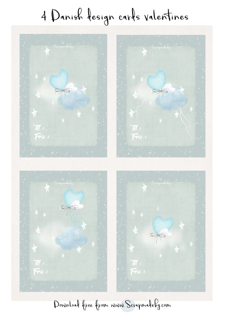 Danish cards valentines