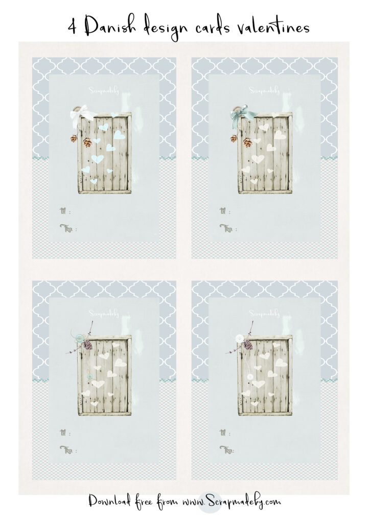 Danish cards valentines