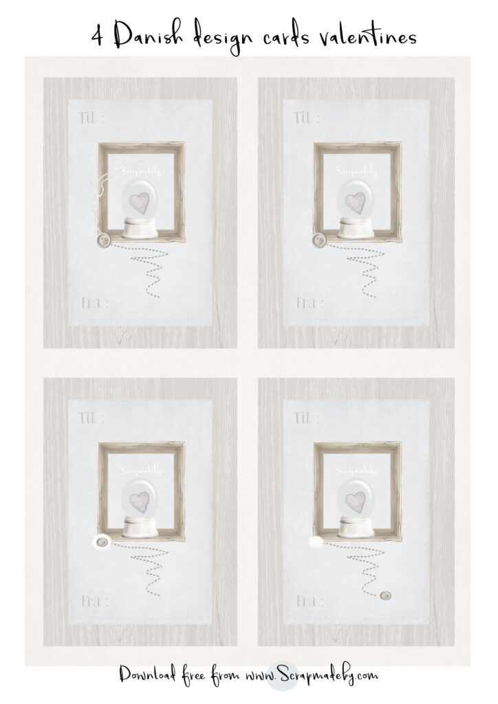 Danish cards valentines