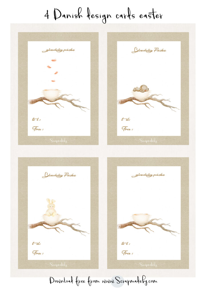 Danish cards easter