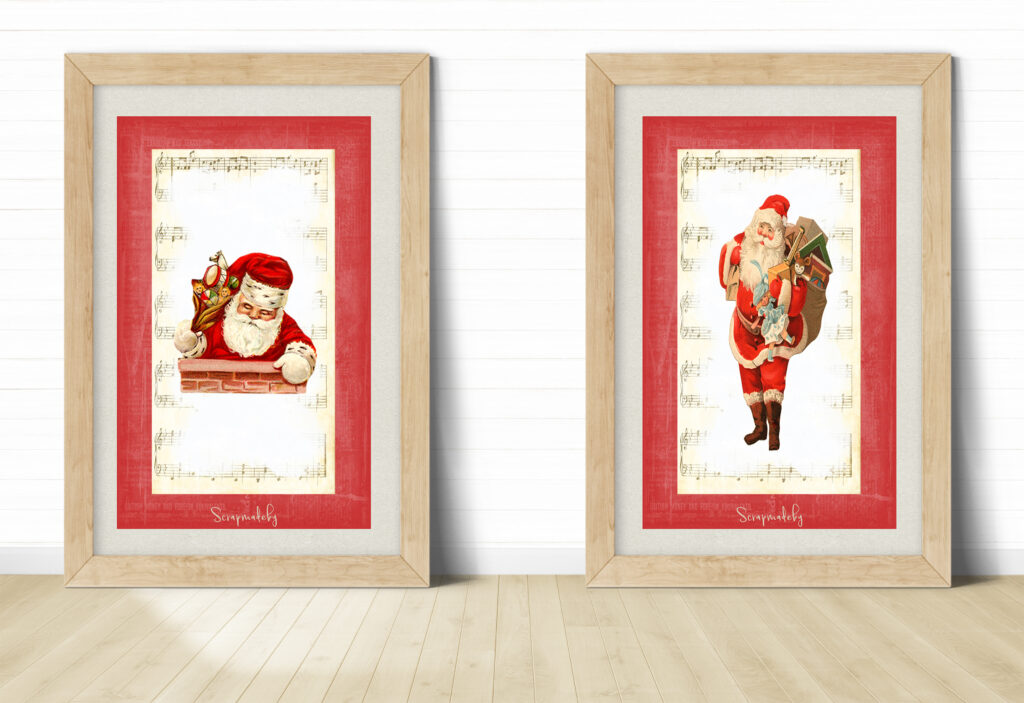 Design poster vintage christmas