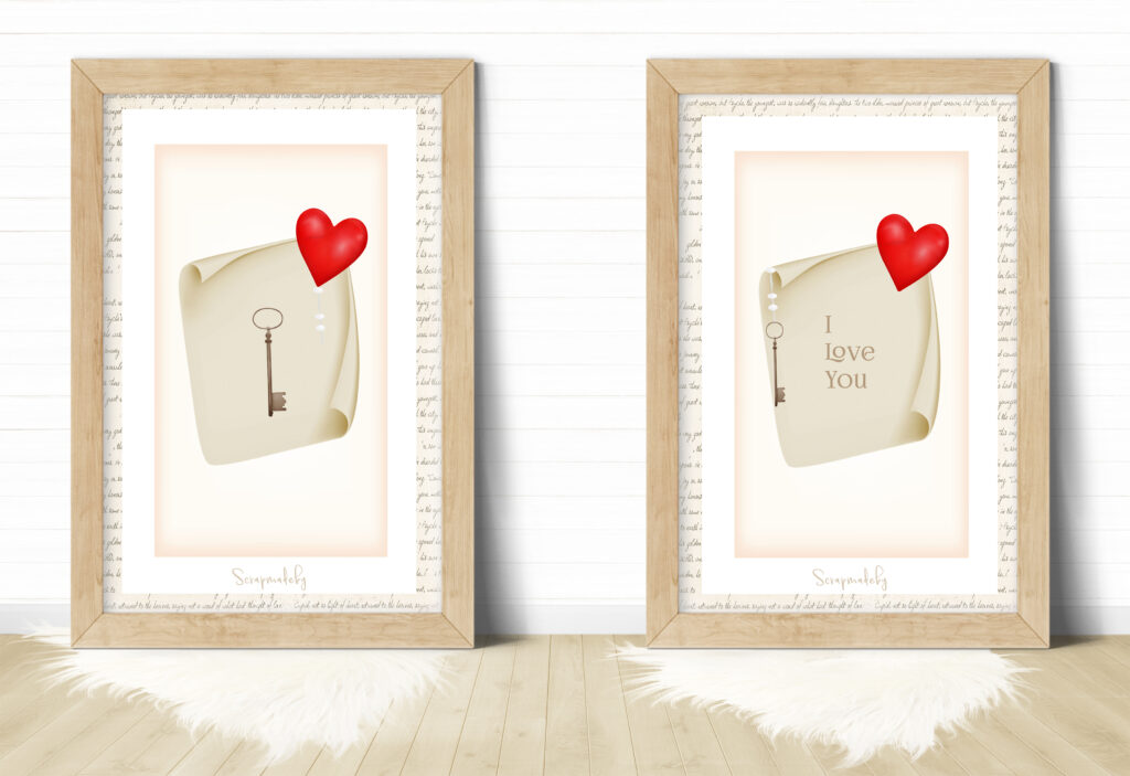 Design poster valentines