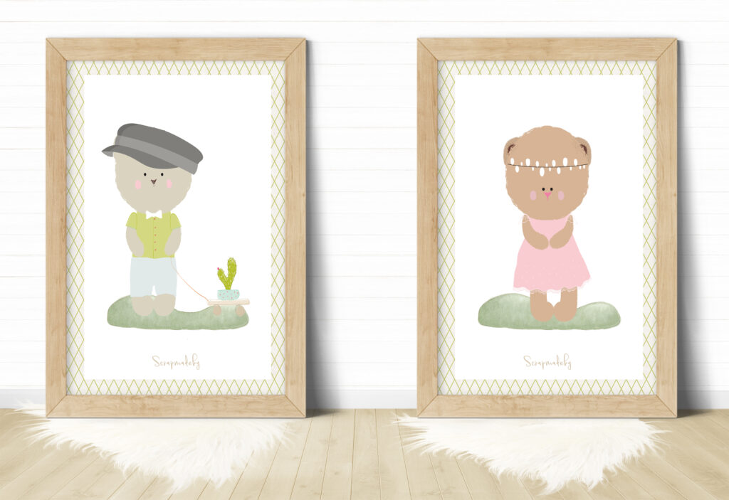 Design poster teddy bear
