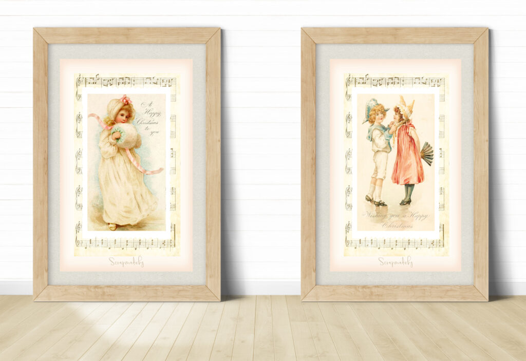 Design poster vintage christmas