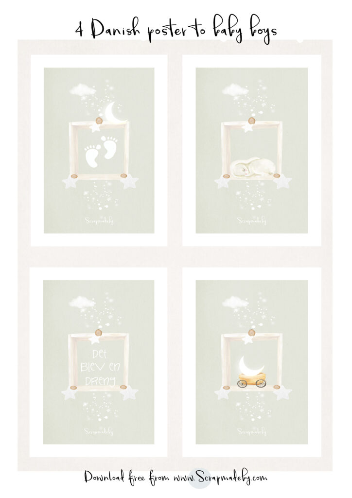 Danish poster to baby boys