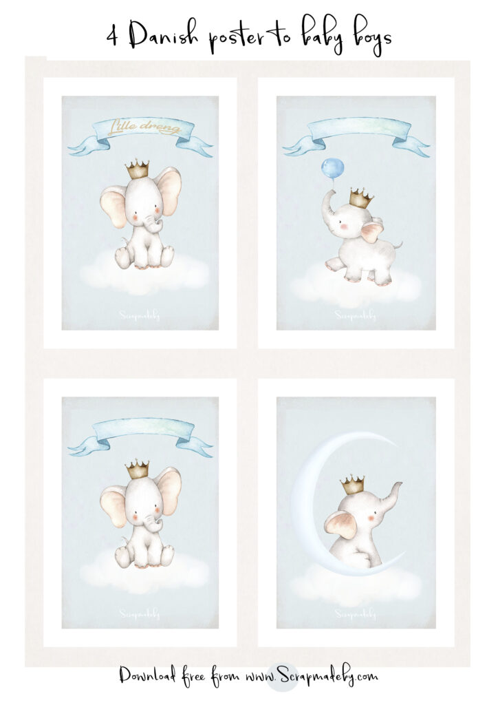 Danish poster to baby boys