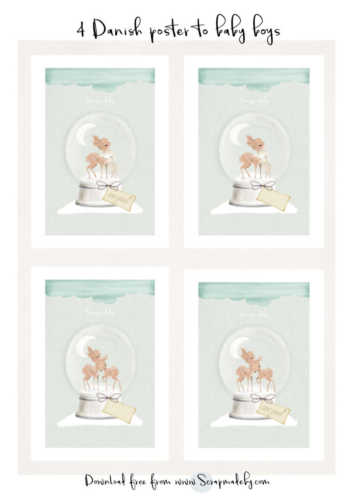 Danish poster to baby boys