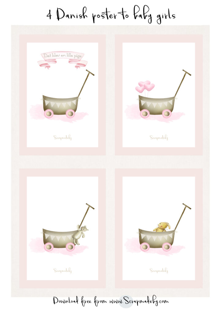 Danish poster to baby girls