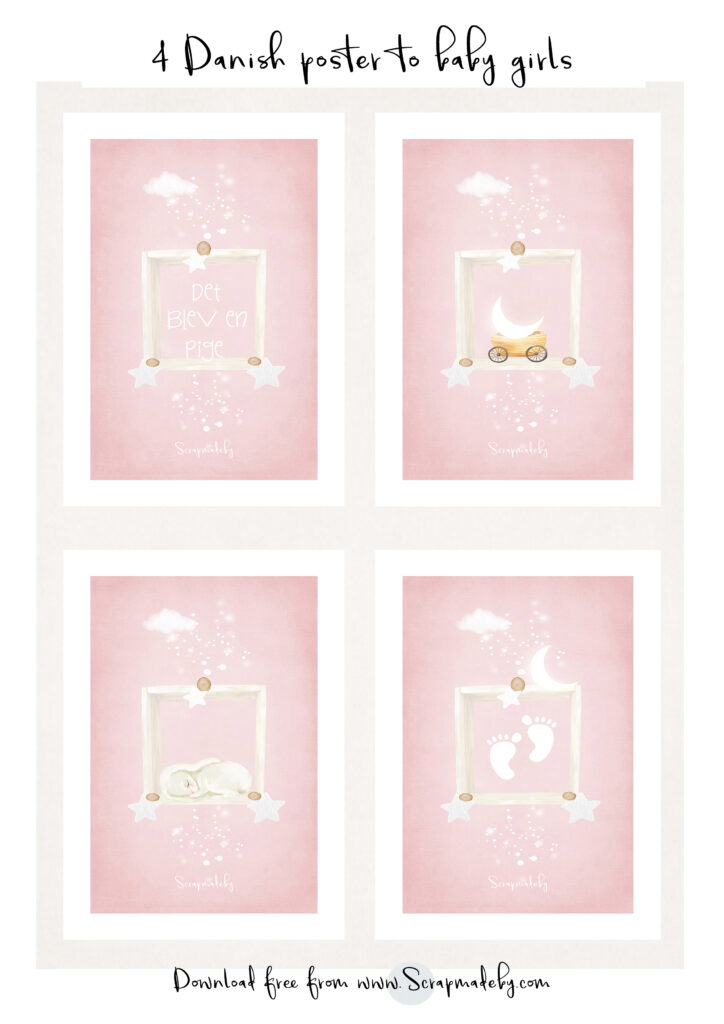 Danish poster to baby girls