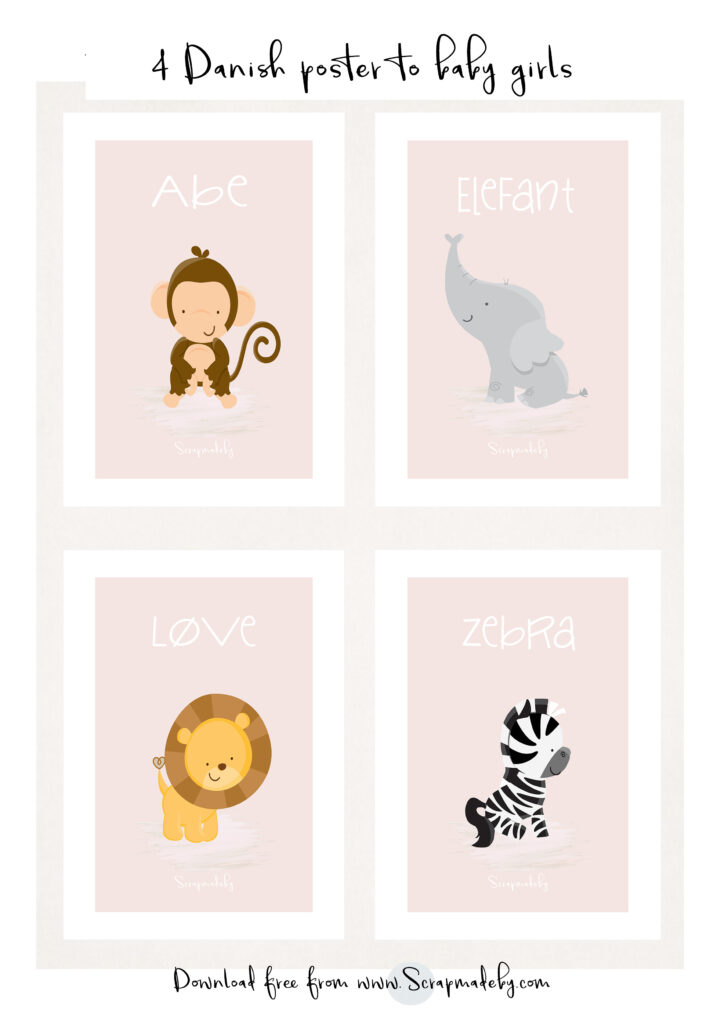 Danish poster to baby girls