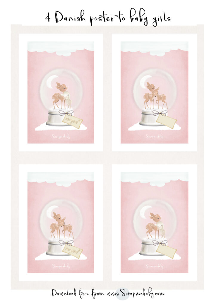 Danish poster to baby girls