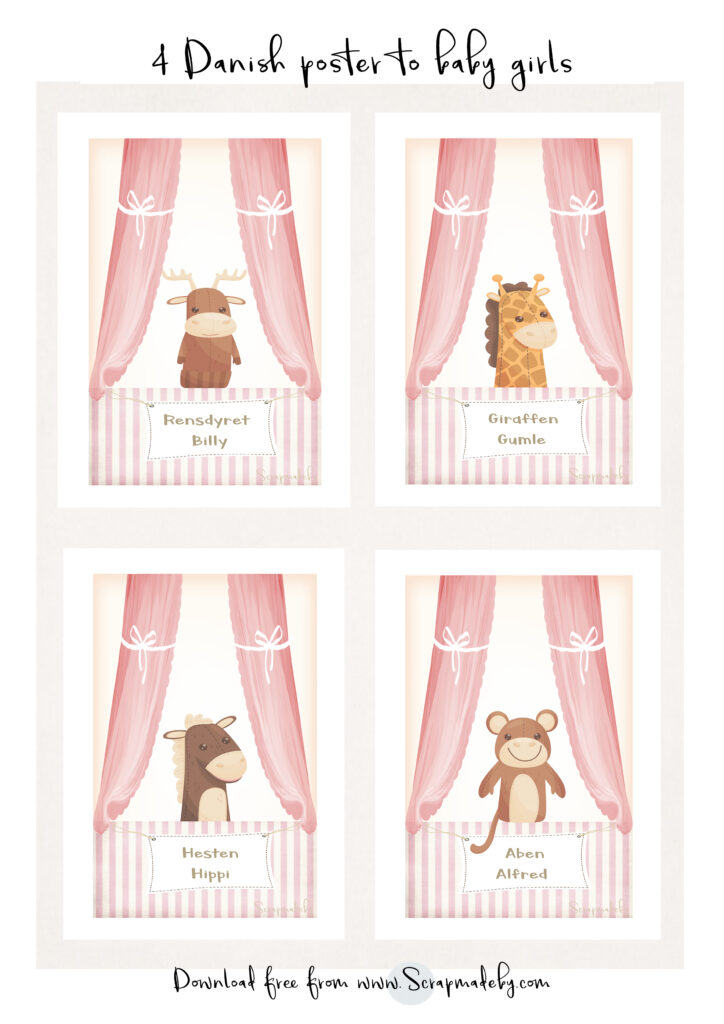 Danish poster to baby girls