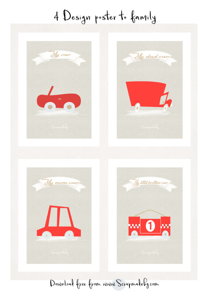 Design poster to family