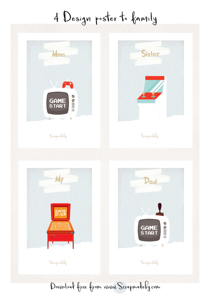 Design poster to family