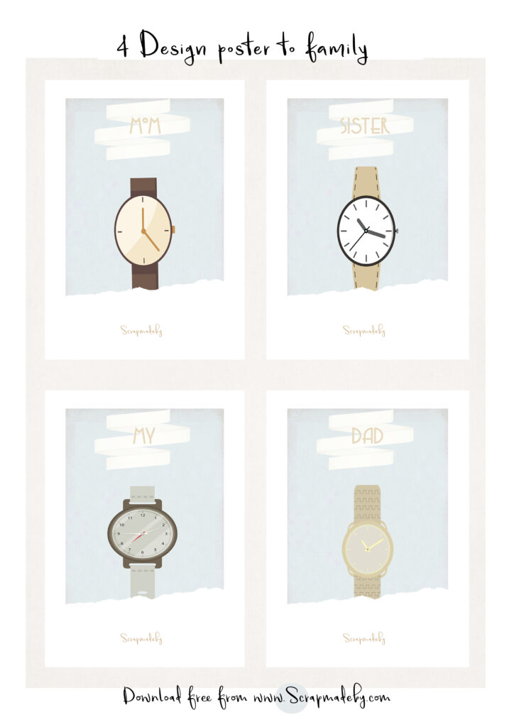 Design poster to family