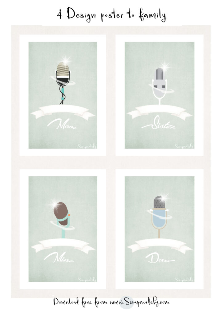 Design poster to family