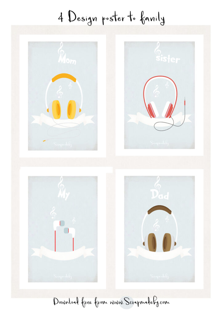 Design poster to family