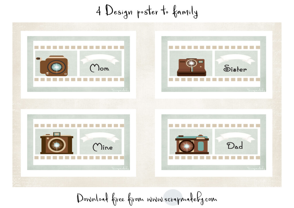 Design poster to family