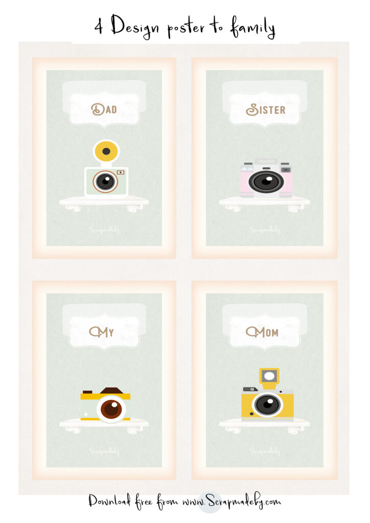 Design poster to family