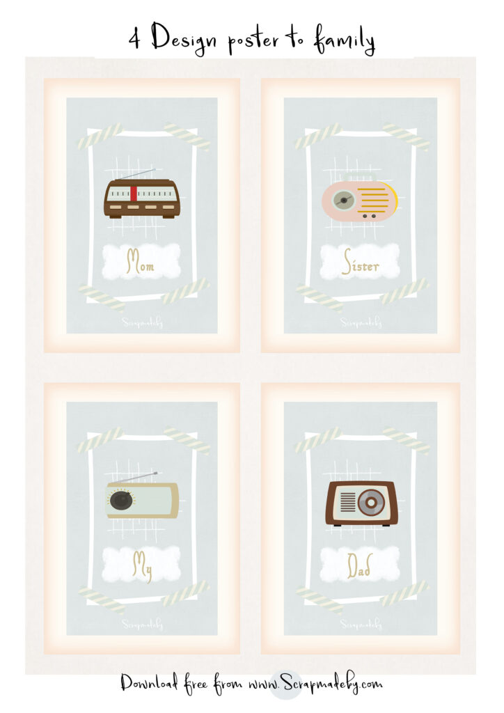 Design poster to family