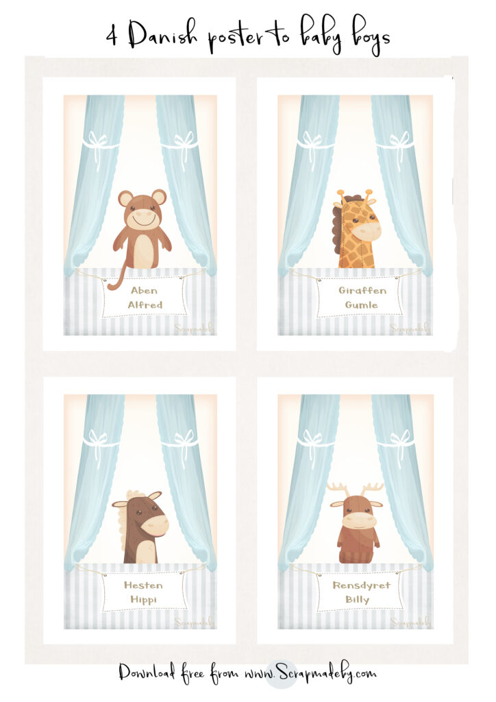 Danish poster to baby boys