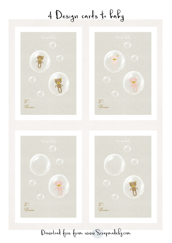 Design cards to baby